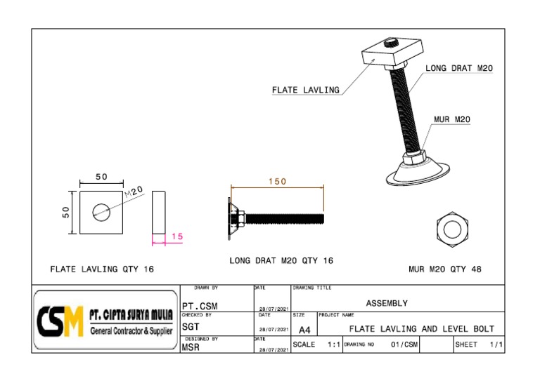 Flate level dan Level Bolts PDF