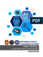 Clearance Pnco (Processor) : User'S Manual