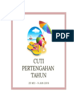 Cuti Pertengahan Tahun 2019