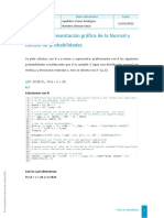 Dickson Omar Suarez Rodriguez - Trabajo Representación Gráfica de La Normal y Cálculo de Probabilidades