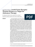 Epidermal Growth Factor Receptor Tyrosine Kinase As A Target For Anticancer Therapy