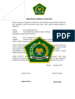 1. 2021 Perjanjian Kinerja Madrasah  2021 5P MAN 3 BANJAR Target BARU 18 Target