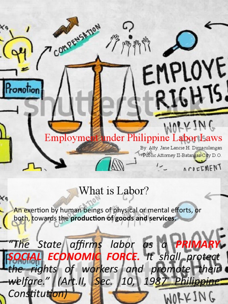 Employment Under Philippine Labor Laws | PDF