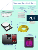 DIY Wash and Cure Must-Haves: Glass Containers With Lid (X2) Isopropyl Alcohol (91% OR 99%) Stir Bars