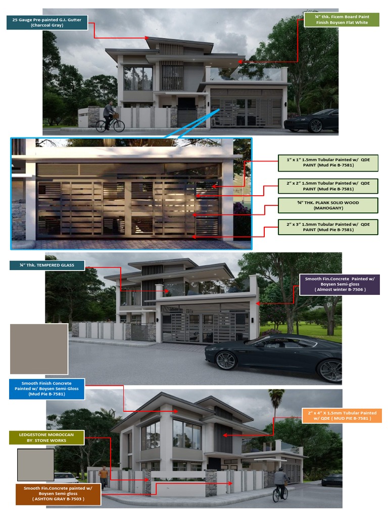 Materials and Finishes Specification for an Architectural Project | PDF ...