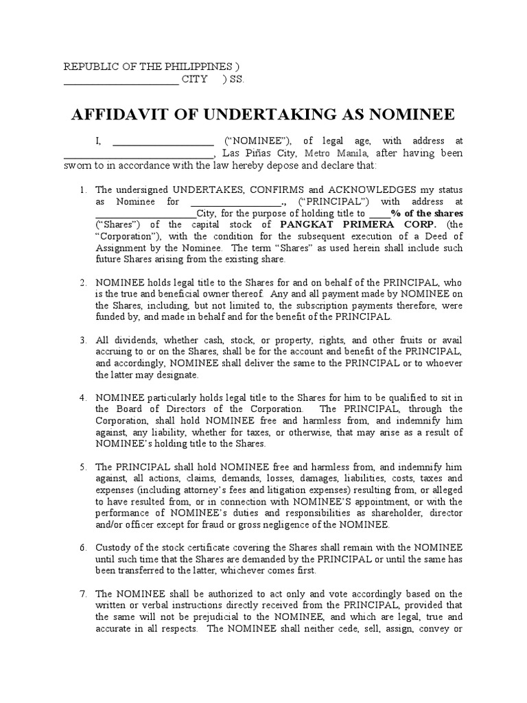 affidavit-of-undertaking-as-nominee-template-pdf-affidavit
