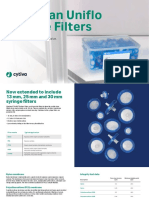 Whatman Uniflo Syringe Filters: Consistent Performance. Maximum Value