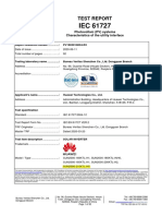 Test Report: Photovoltaic (PV) Systems Characteristics of The Utility Interface