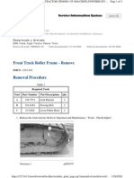 Front Track Roller Frame - Remove: Desarmado y Armado