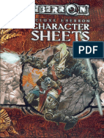 Deluxe Player Character Sheets