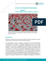 Aportes Del Arte A La Educación Secundaria: Módulo 1 Las Producciones Artísticas Como Prácticas Sociales