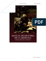 Manual de Historia de La Medicina - Pedro Gargantilla Madera