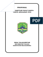 Proposal Padat Karya Talagawetan 2022