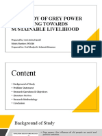 The Study of Grey Power Wellbeing Towards Sustainable