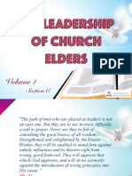 The Leadership of Church Elders The Leadership of Church