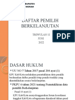 DAFTAR PEMILIH BERKELANJUTAN Juni 2022