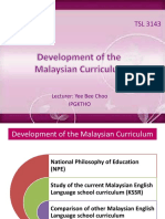 3b. Development of The Malaysian Curriculum PDF