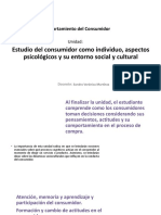 U2 - Estudio Del Consumidor Como Individuo, Aspectos Psicológicos y Su Entorno Social y Cultural