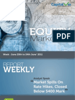 Stock Market Reports for the Week (20th - 24th June '11)