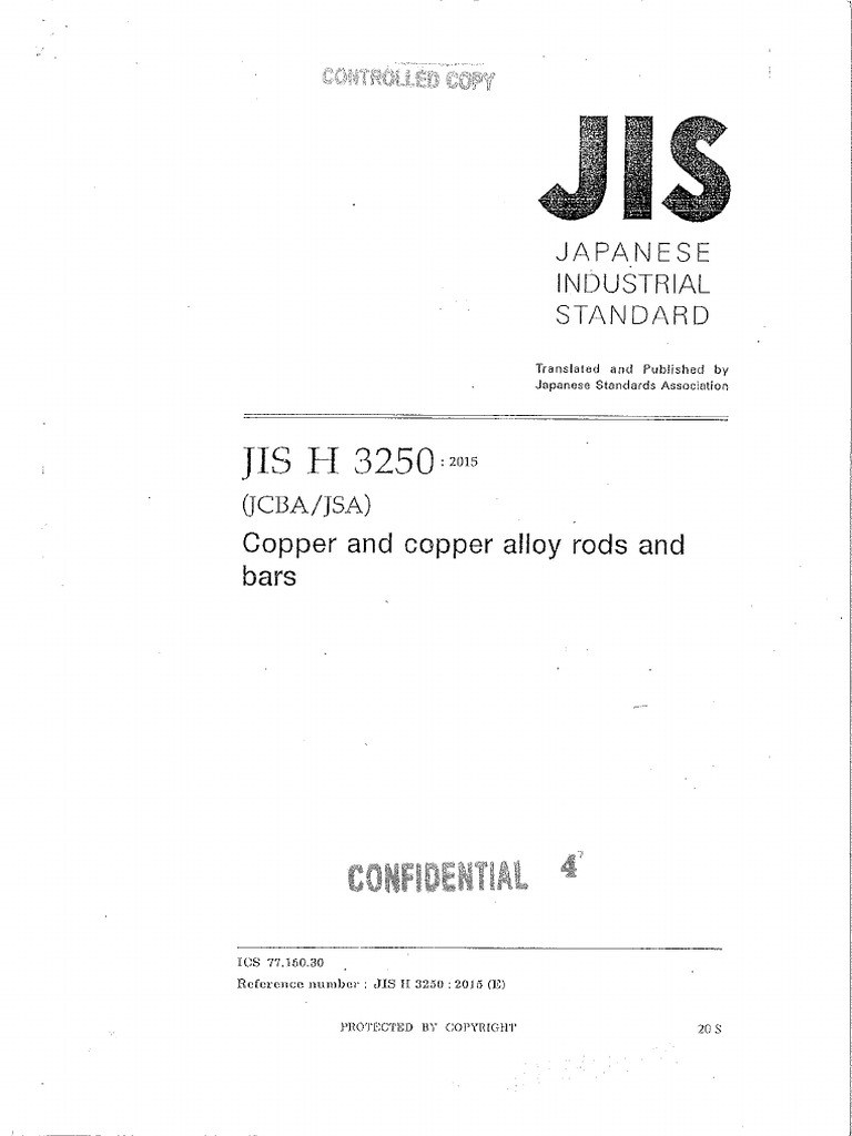 Jis H 3250 | PDF