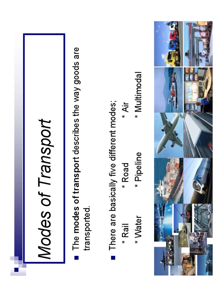 Transport Modes Examples – Different Modes Of Transport – IBAL