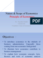 1.nature - Scope - PRinciple of Economics