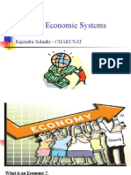 Types of Economic Systems: Rajendra Solanki - CHARUSAT