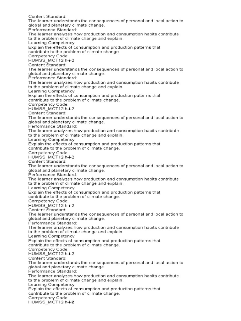 Climate Change: Causes and Effects Explained | PDF | Learning | Climate ...