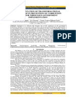 Implementation of Transformational Leadership in Prevention of Corruption Behavior Through E-Government Implementation