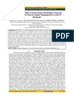 The Important Role of Social Media Marketing, Corporate Reputation, and Trust in Online Shopping Post Covid-19 Pandemic