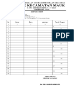 Daftar Hadir Rapat BST