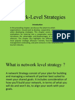 Network Level Strategies