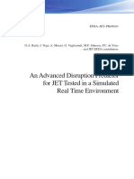 An Advanced Disruption Predictor For JET Tested in A Simulated Real Time Environment