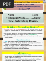 Computer Networking Individual Assignments: Section:-"A"