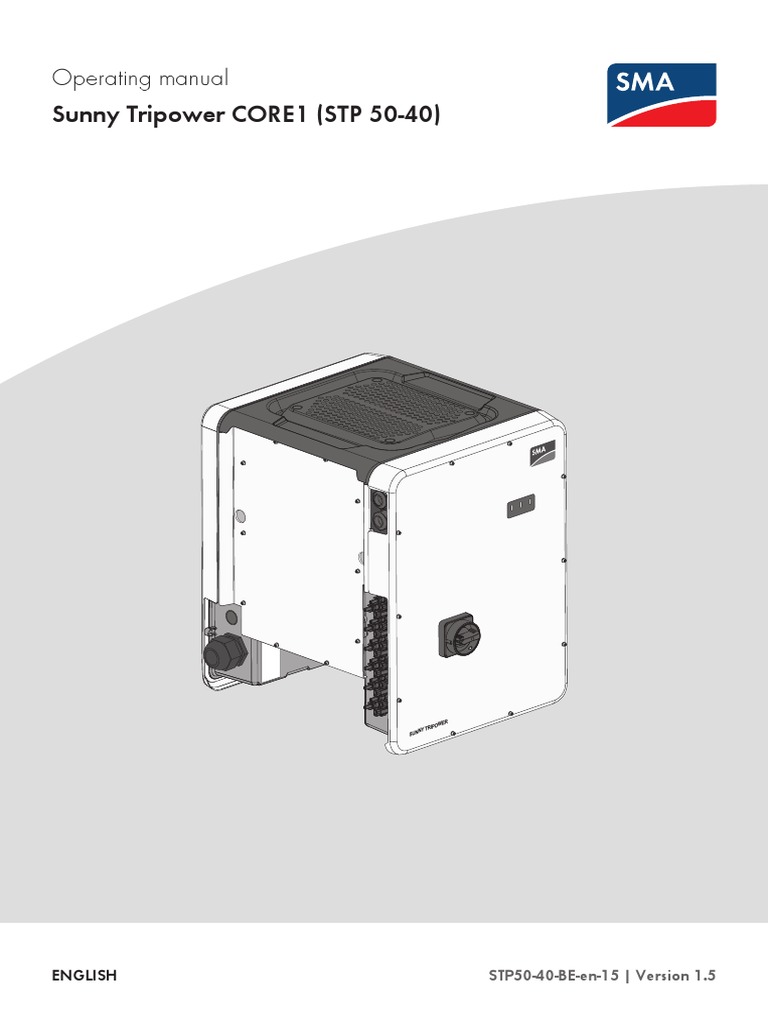 STP50 40 BE en 15 | PDF | Photovoltaics | Photovoltaic System