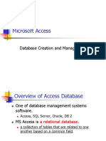 Database Modeling MS Access