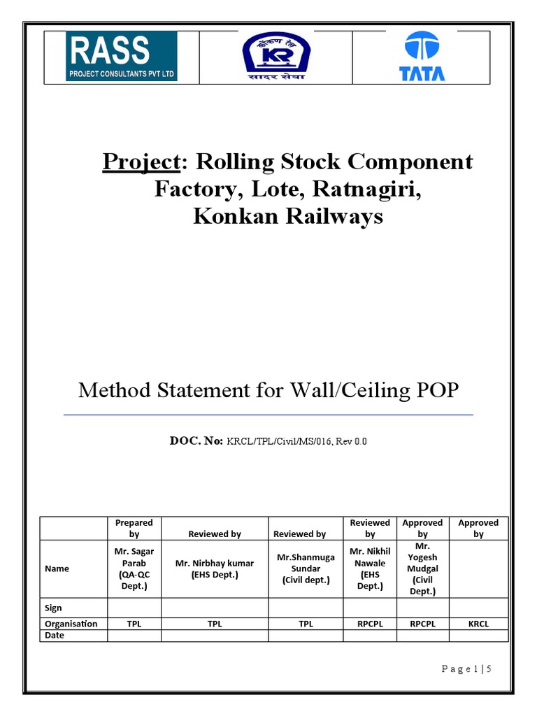 Wall Putty Application Procedure | PDF | Plaster | Economic Sectors