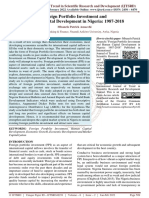 Foreign Portfolio Investment and Human Capital Development in Nigeria 1987 2018