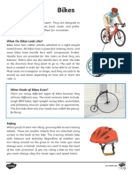 Informational Text About Bikes