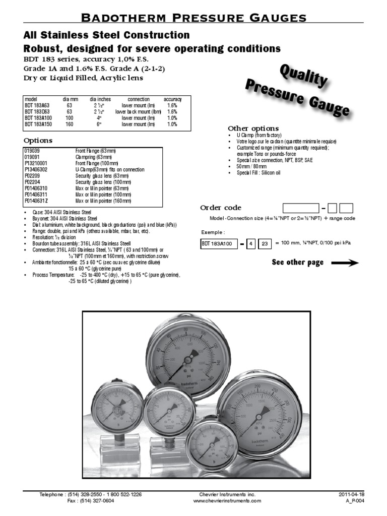 08Pressure Gauge PDF Pascal (Unit) Quantity