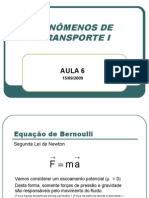 FENÔMENOS DE TRANSPORTE I Aula 6 II