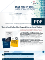 Central Bank Policy Mix: Navigating Optimal Exit Strategy