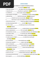 Linking Words: Choose The Right Linking Word/phrase To Complete The Following Sentences