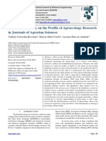 Bibliometric Study On The Profile of Agroecology Research in Journals of Agrarian Sciences