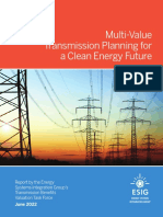 ESIG Multi Value Transmission Planning Report 2022