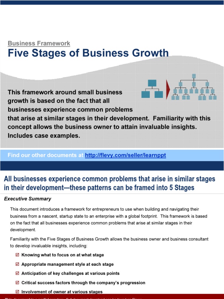 5 Stages of Business Growth | PDF | Coffee | Startup Company