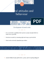 Moral Attitudes and Behaviour