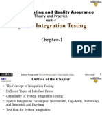 System Integration Testing: Chapter-1