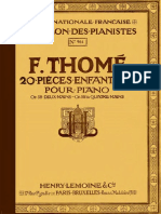 vingt pièces_enfantines_Francis Thomé_Op 58