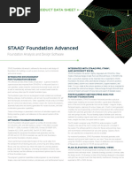 Staad Foundation Advanced: Product Data Sheet